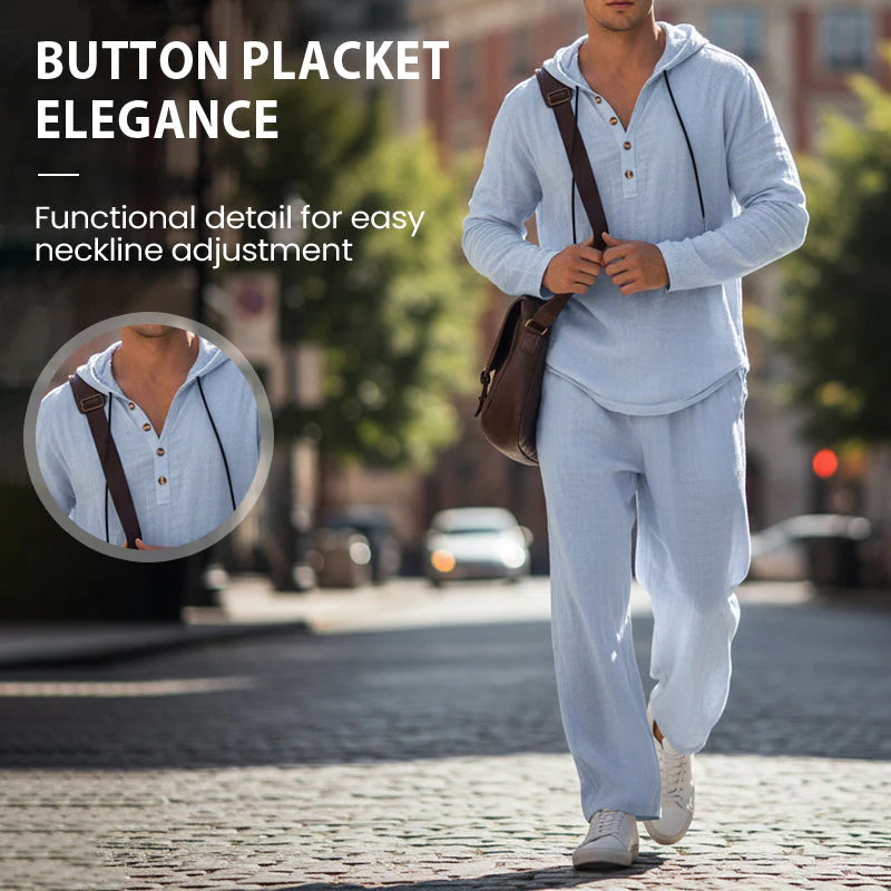 Ensemble Deux-Pièces Mode Homme Décontracté Long