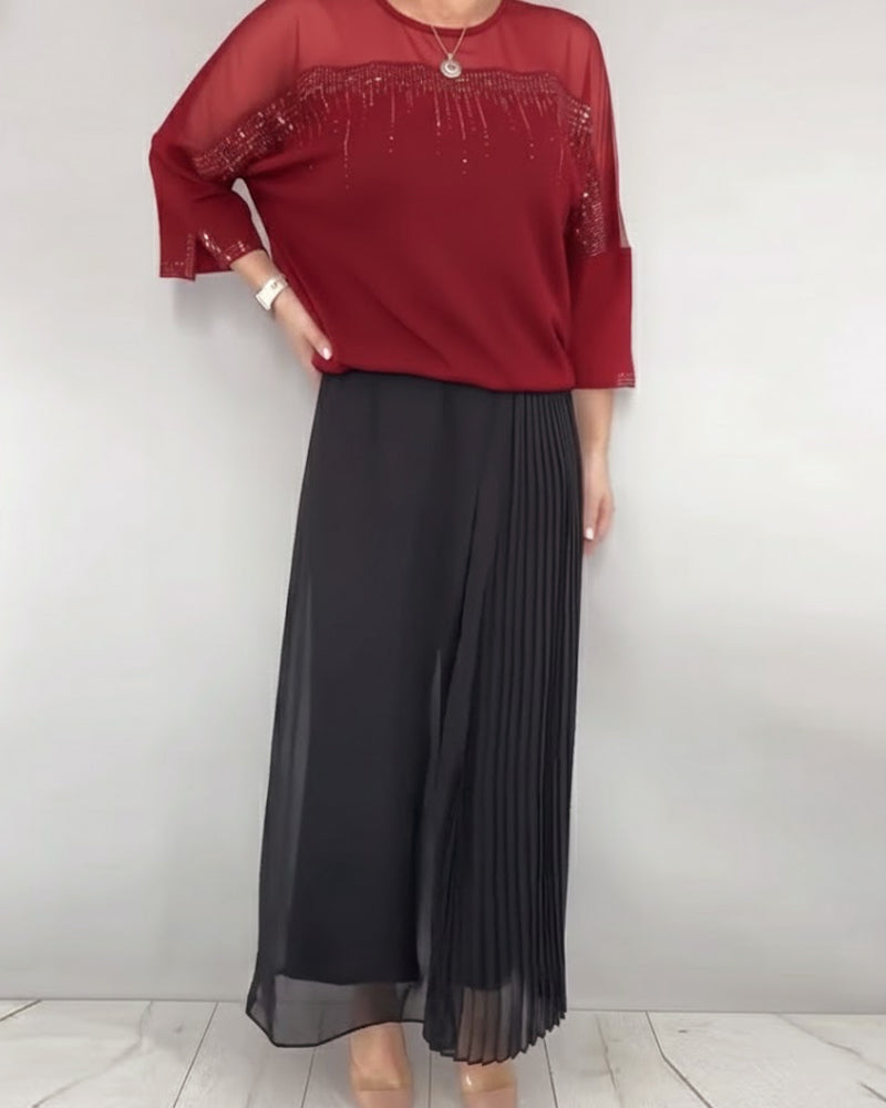 Blouse Maillage Éclaté Loose