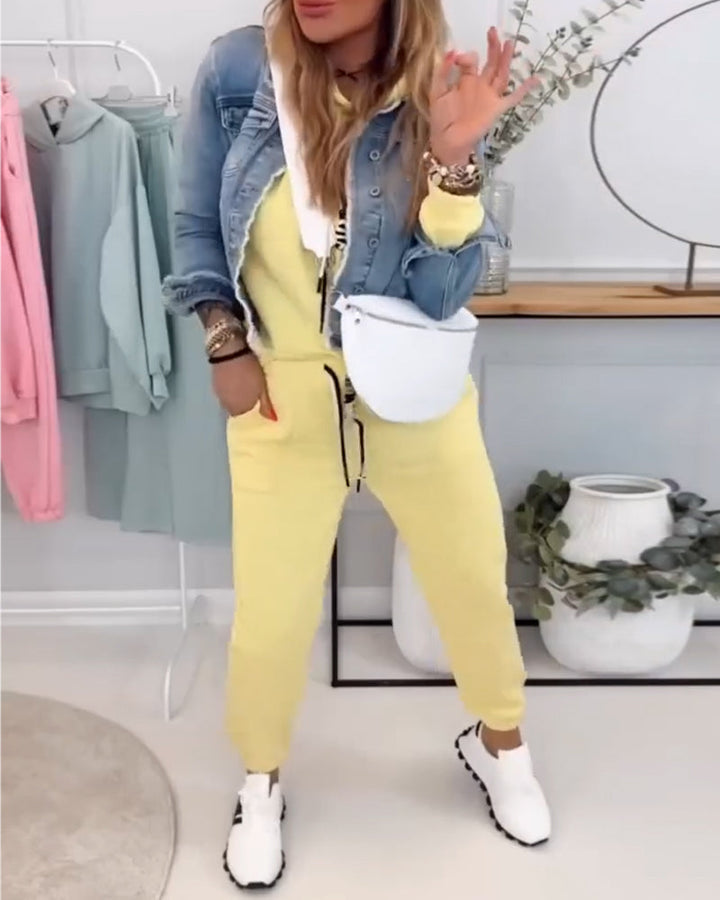 Costume Deux-Pièces Style Street Sweat Sport