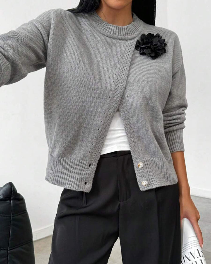 Pull Tendance Avec Ourlet Fendu