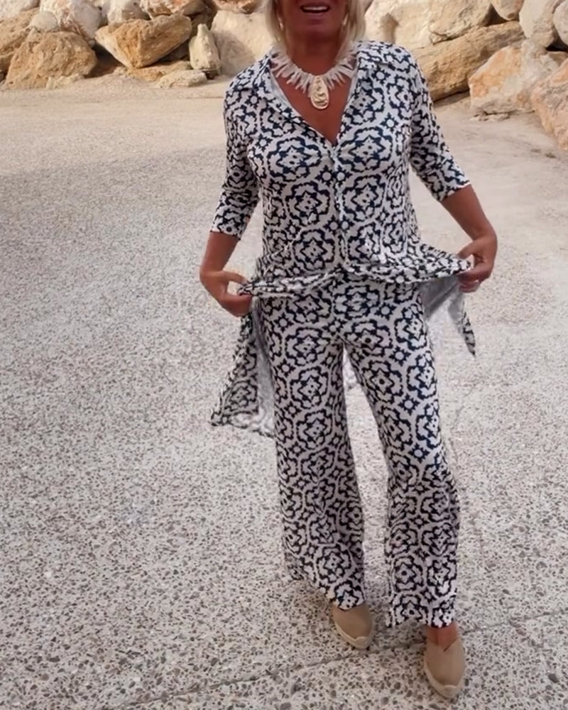 Zestaw broszek z nadrukiem w stylu vintage