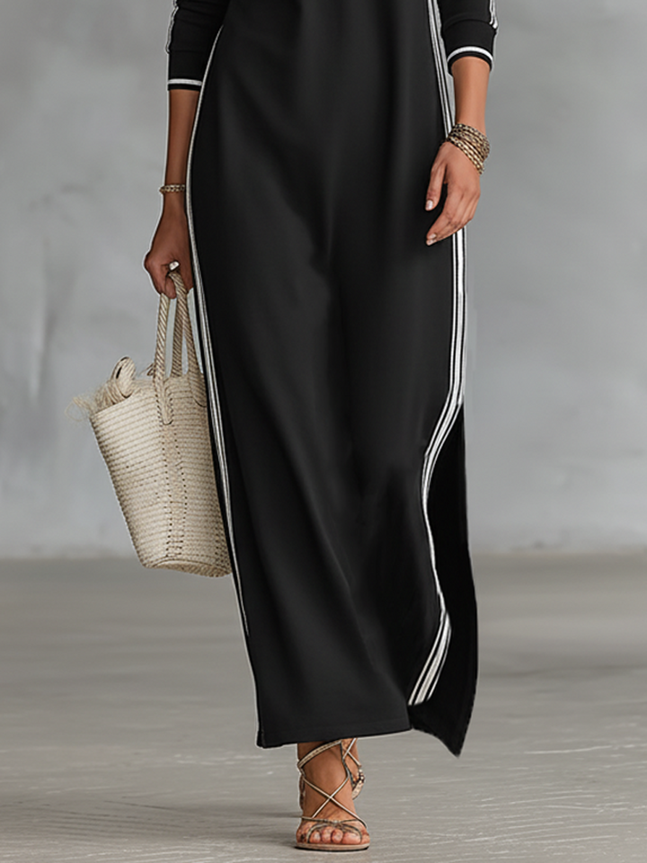Maja – Elegancka Sukienka Maxi Koszulowa