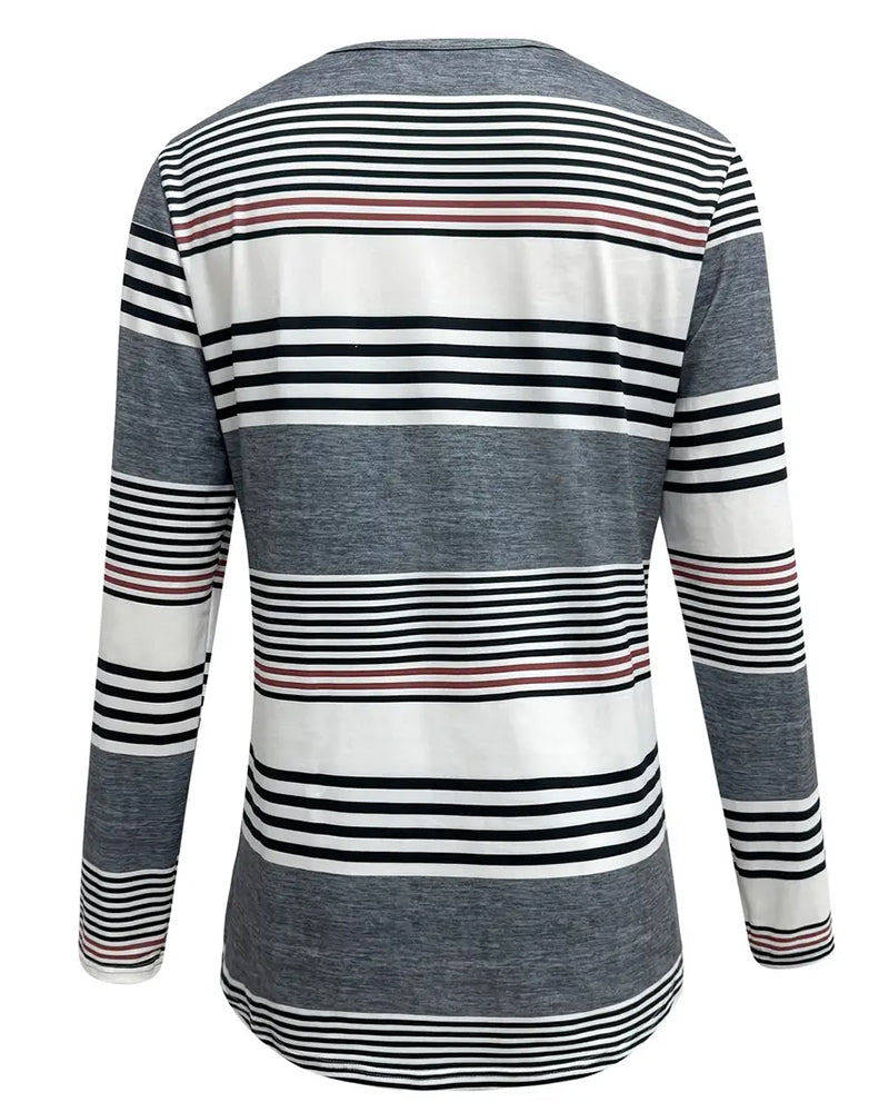 T-shirt w paski do noszenia na co dzień