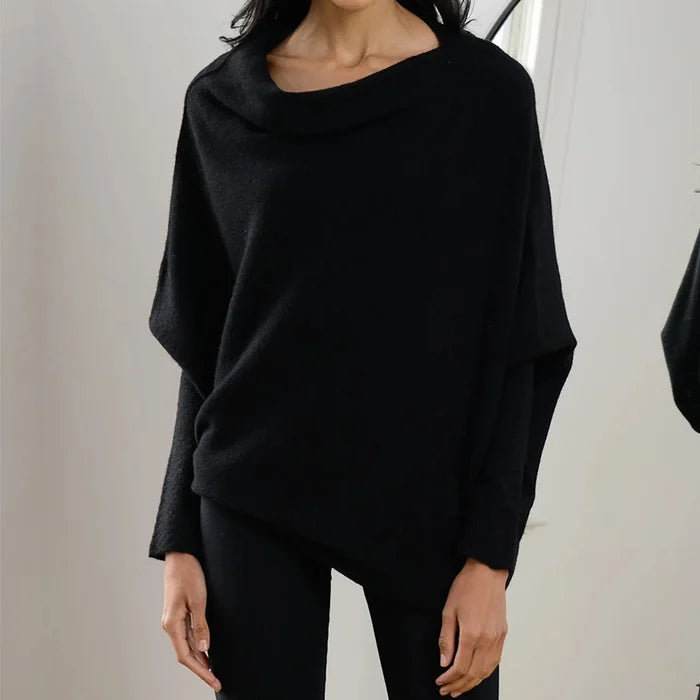 Amaris | Damski sweter oversize z kołnierzem typu golf