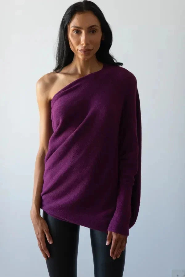Amaris | Damski sweter oversize z kołnierzem typu golf