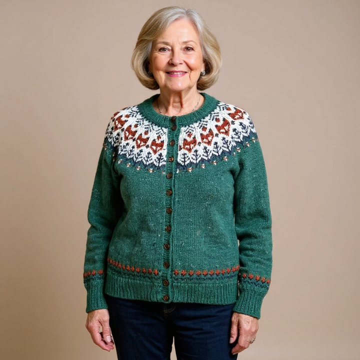 Cardigan Islandais Vintage Carolina