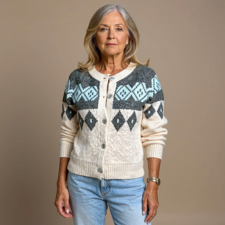 Cardigan Islandais Vintage Annie
