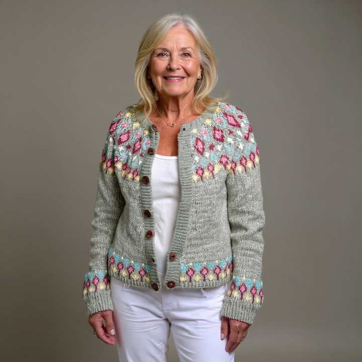 Cardigan Islandais Vintage Madeline