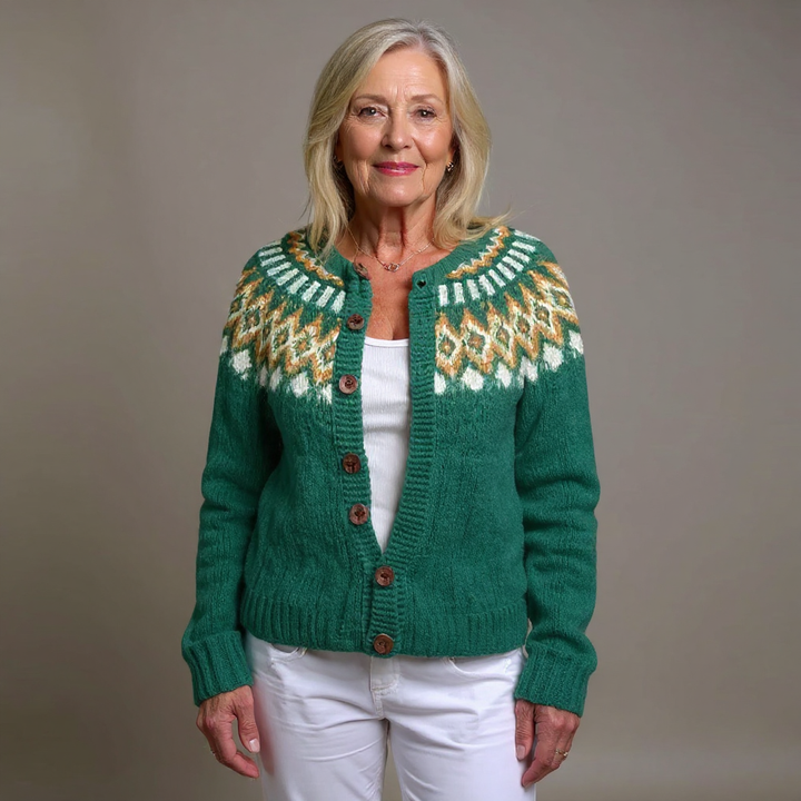 Cardigan Islandais Vintage Natalia