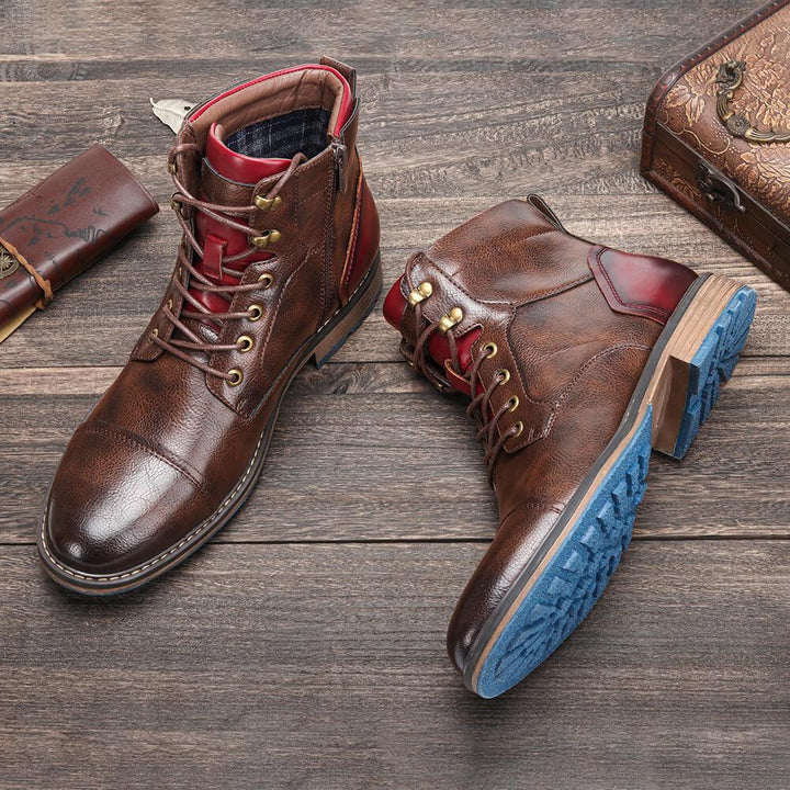 Ethan | Skórzane Botki Oxford Artisanales