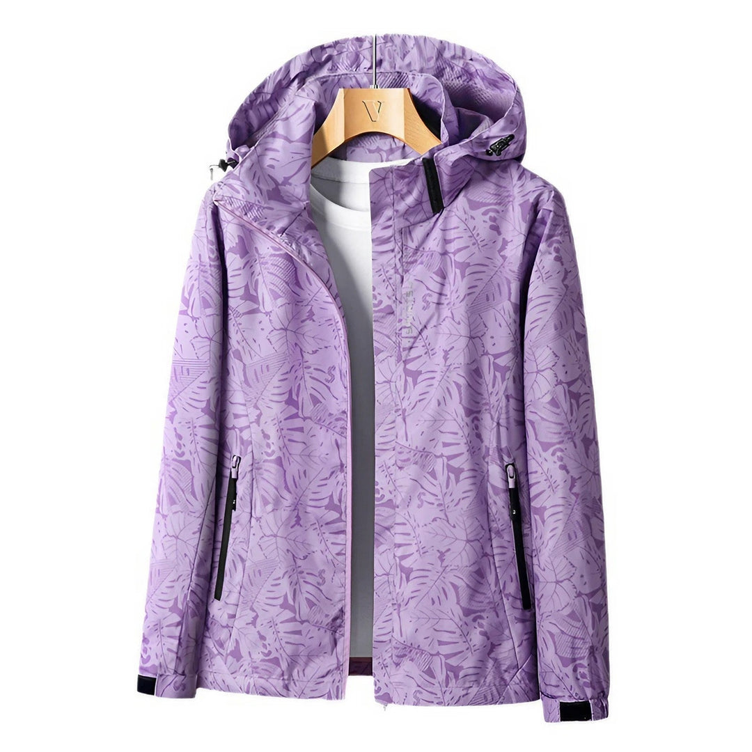 Chiara | Veste à capuche zippée avec finition imperméable pour femme