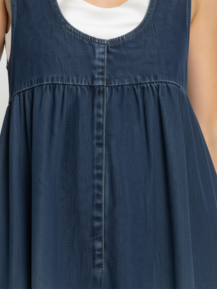 Capucine | Sukienka maxi z denimu w stylu vintage