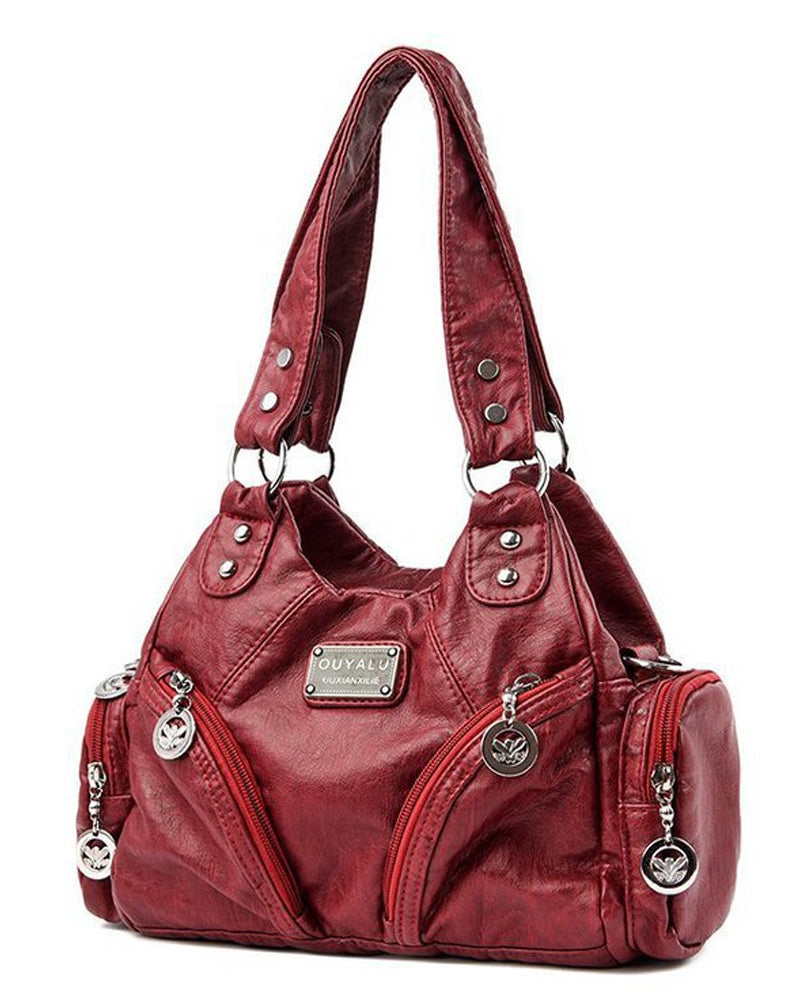 Skórzana torebka typu messenger w stylu vintage