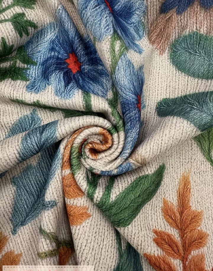 Cardigan zippé floral Jardin Botanique